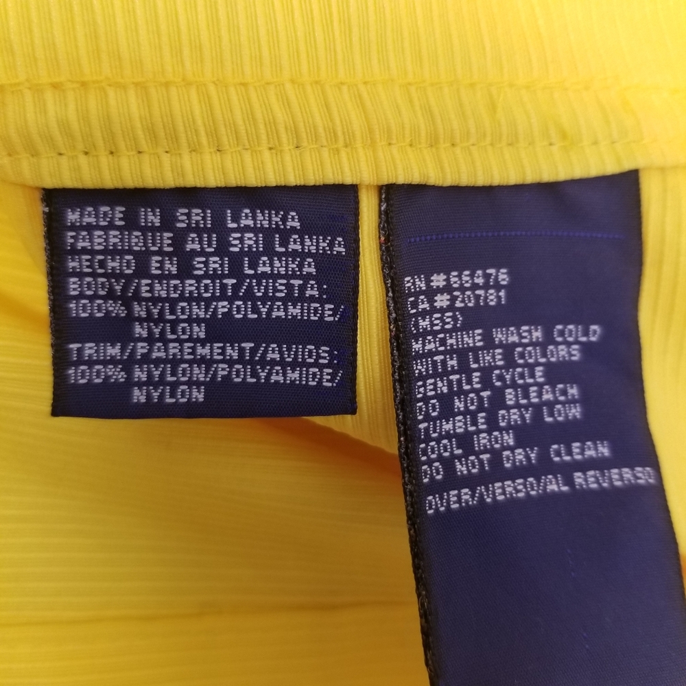 Tommy Hilfiger Womans Size XS Rain Jacket Waterproof Yellow - Picture 10 of 14